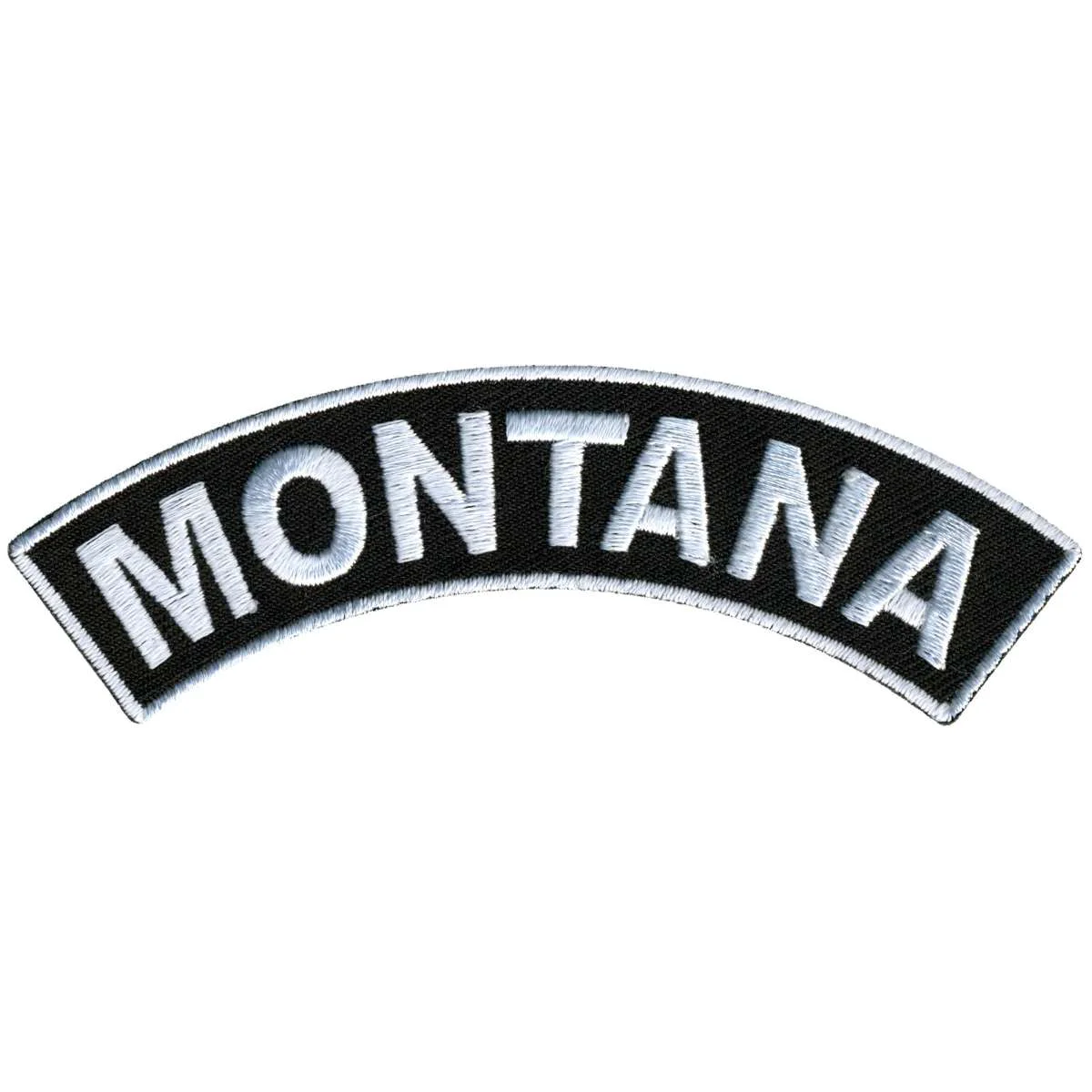 Reusable Hot Leathers Montana 4 X 1 Top Rocker Patch PPM4052 Versatile
