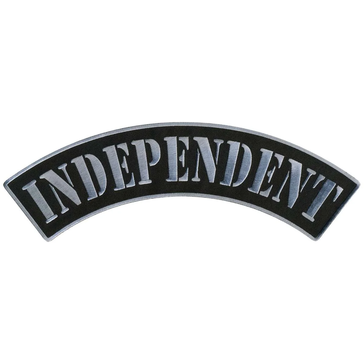 Breathable Hot Leathers Independent 12 X 3 Top Rocker Patch PPM4169 Crafted