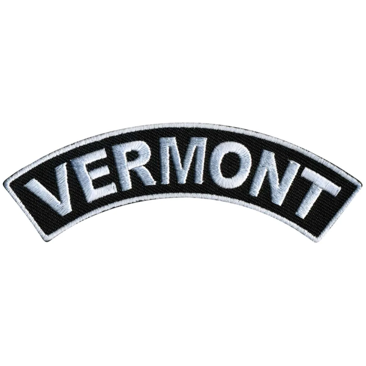 Trendy Hot Leathers Vermont 4 X 1 Top Rocker Patch PPM4090 Superior
