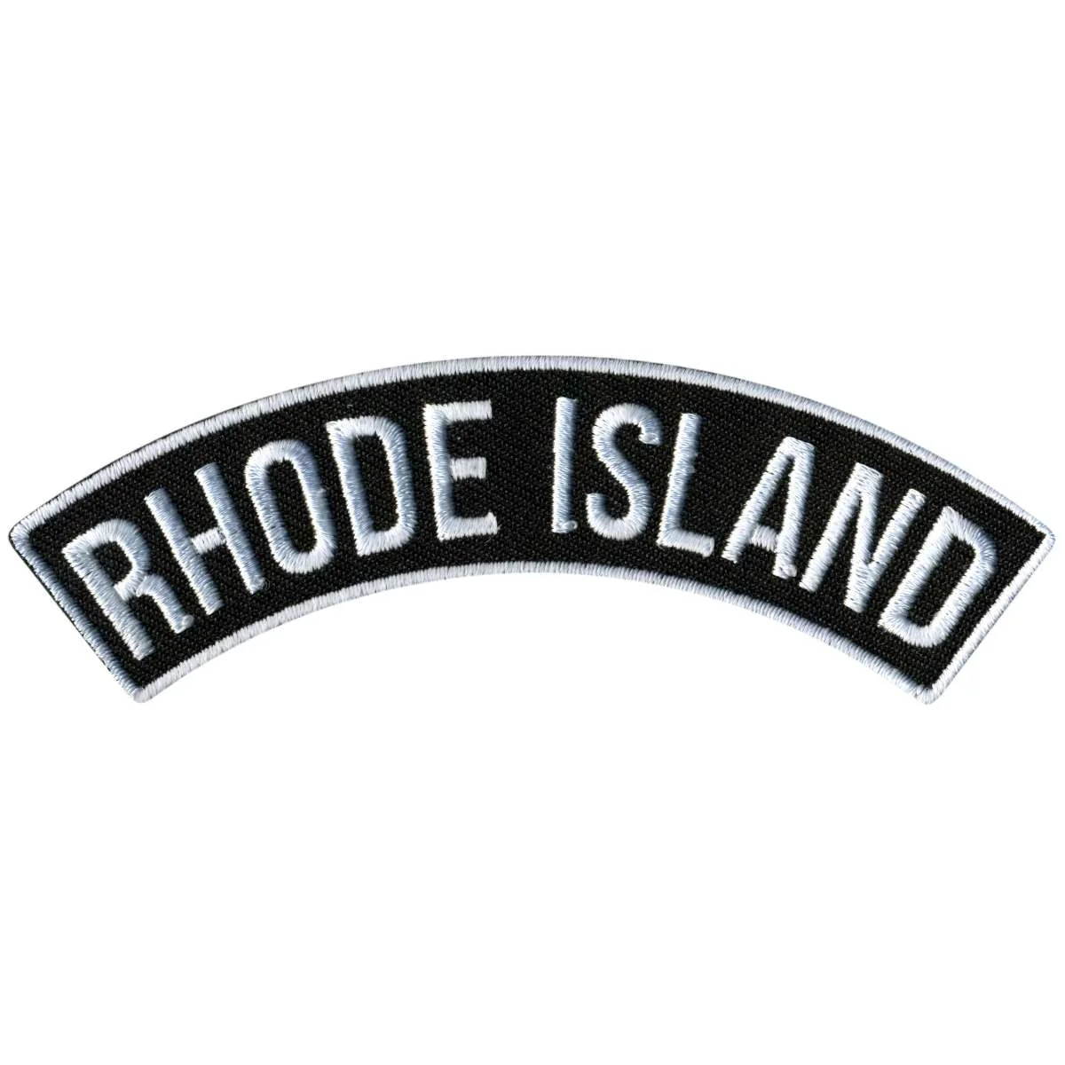 Artisan Hot Leathers Rhode Island 4 X 1 Top Rocker Patch PPM4078 Selected