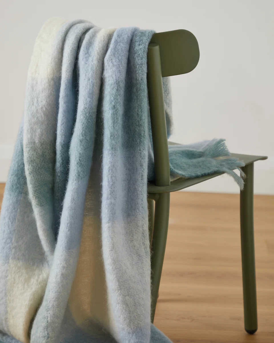 Consistent Foxford Clew Bay Mohair Throw Quality