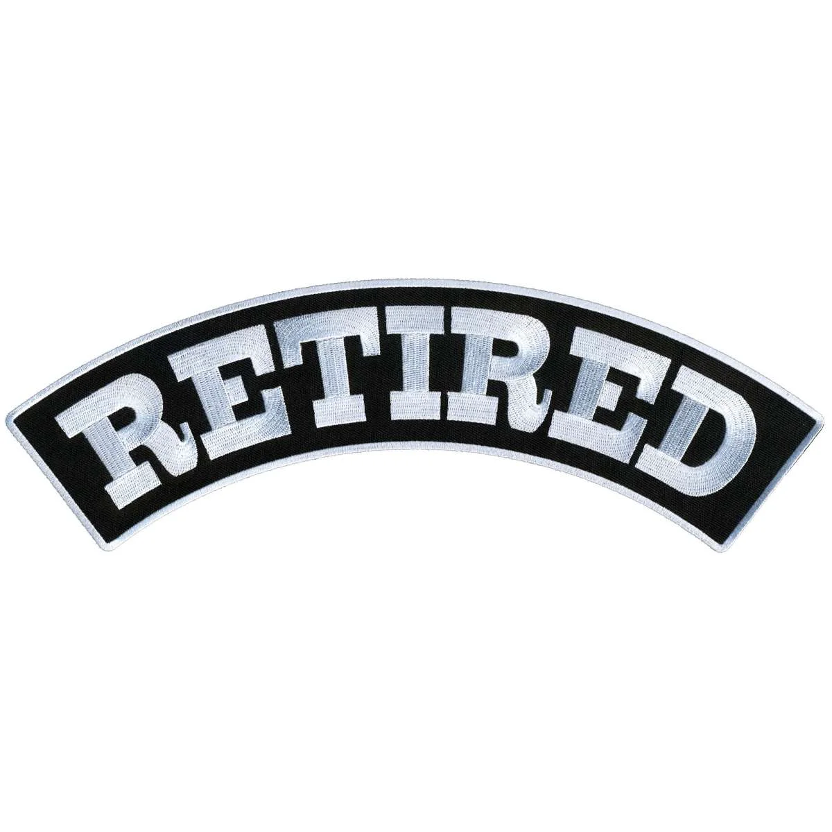 Modern Hot Leathers Retired 12 X 3 Top Rocker Patch PPM4175 Lightweight