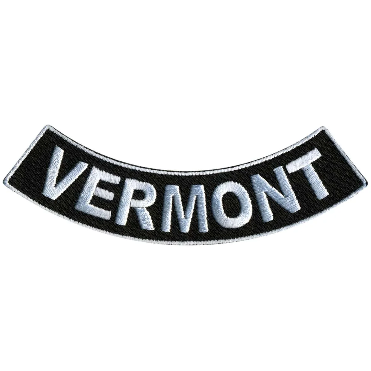 Proven Hot Leathers Vermont 4 X 1 Bottom Rocker Patch PPM5090 Lightweight