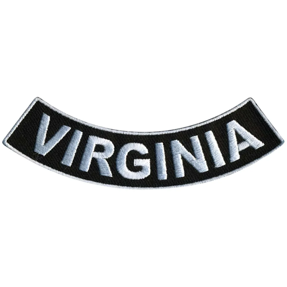 Original Hot Leathers Virginia 4 X 1 Bottom Rocker Patch PPM5092 Top-Quality