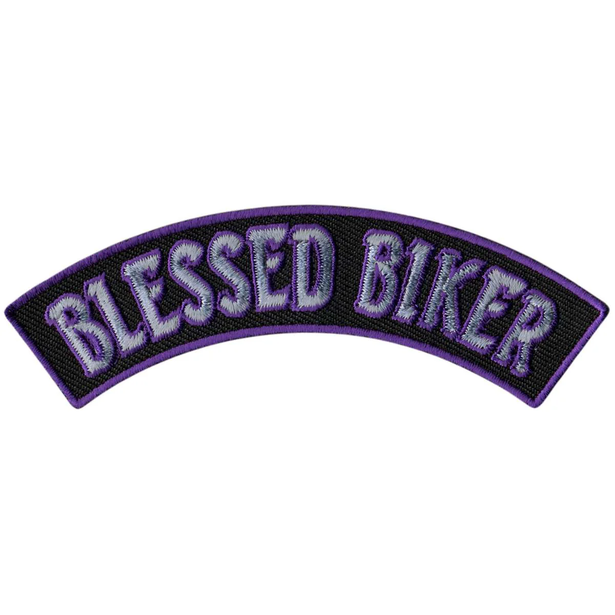 Relaxed Hot Leathers Blessed Biker 4 X 1 Top Rocker Patch PPM4114 High-Grade