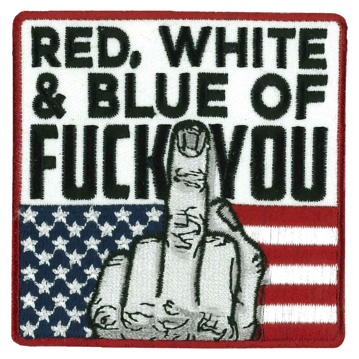 Natural Hot Leathers Red White and Blue 3 X 3 Patch PPL9998 Easy-to-Use
