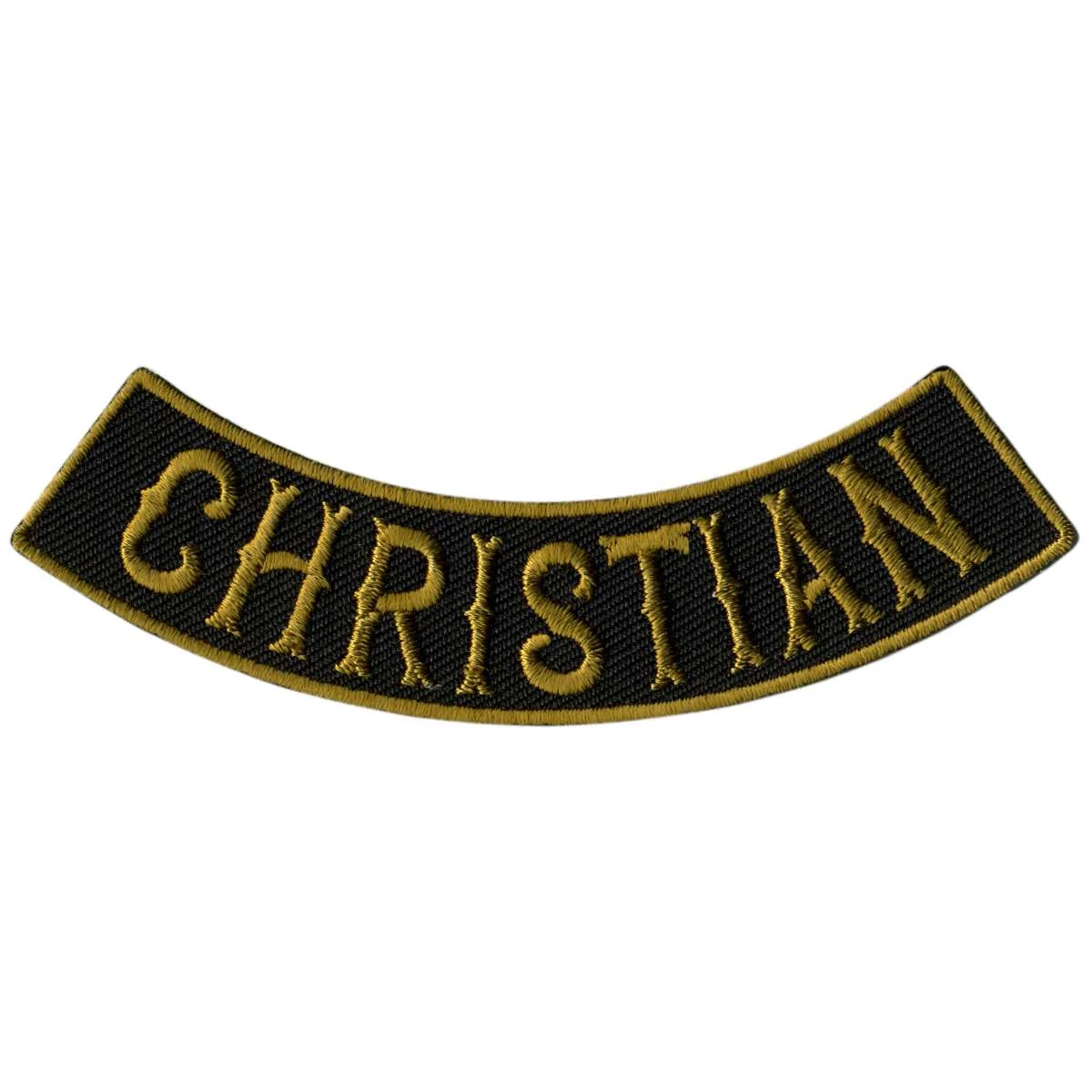 Powerful Hot Leathers Christian 4 X 1 Bottom Rocker Patch PPM5124 Trusted