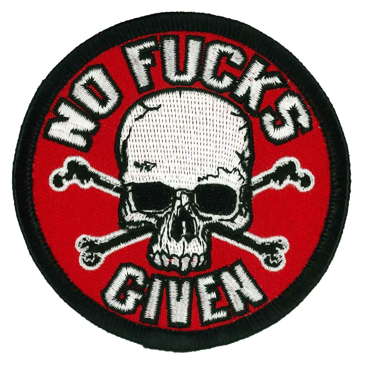 Lightweight Hot Leathers No Fucks Given 3x3 Skull Patch PPW1032 Verified