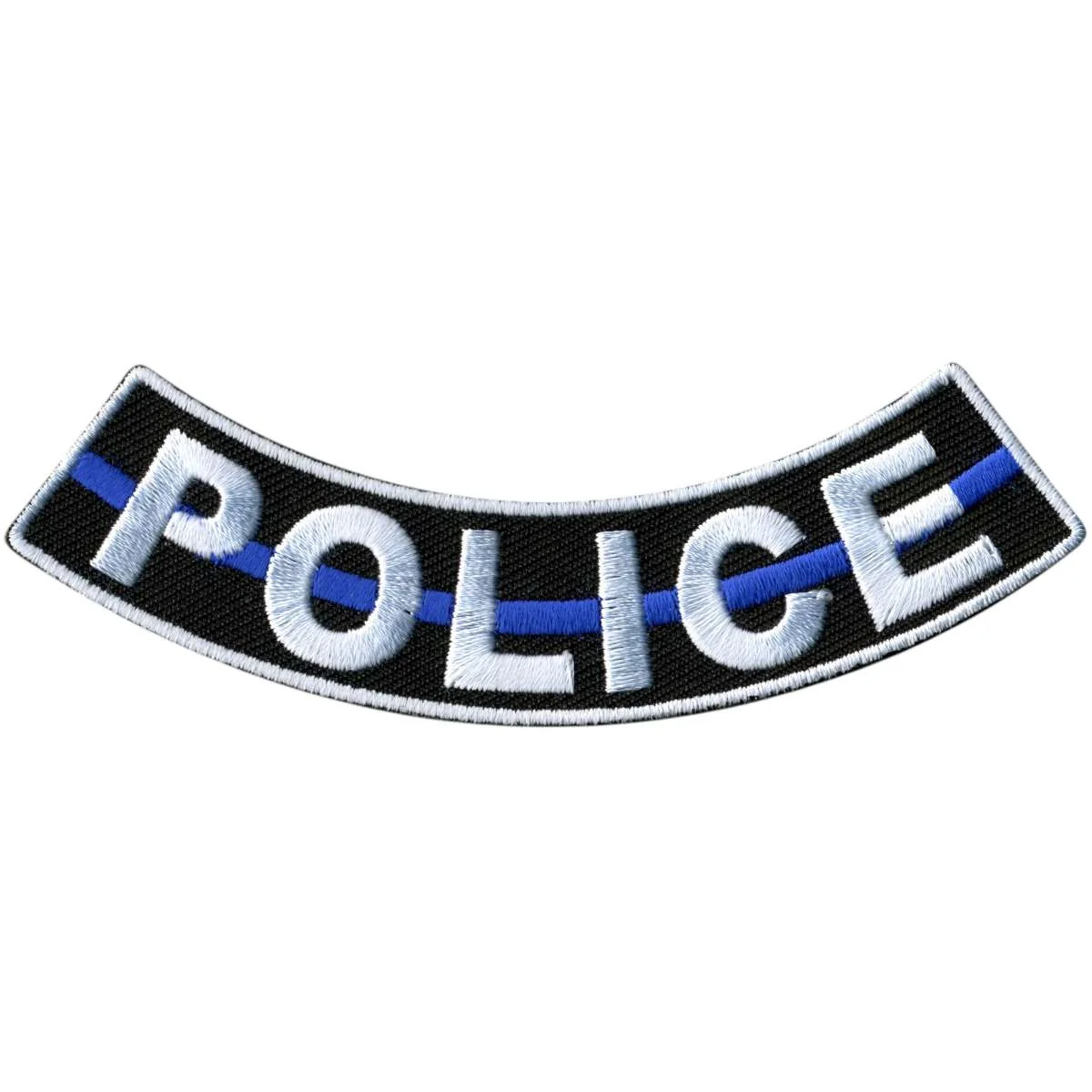 Breathable Hot Leathers Police 4 X 1 Bottom Rocker Patch PPM5148 Expertly Made