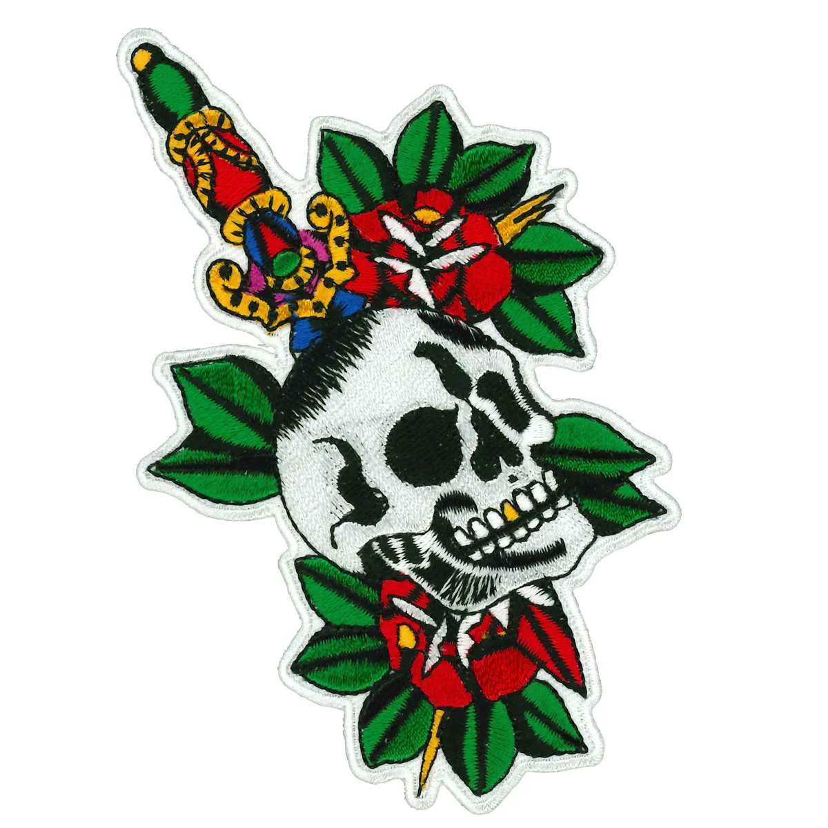 Proven Hot Leathers Skull Dagger and Roses 3 Patch PPQ2004 Durable