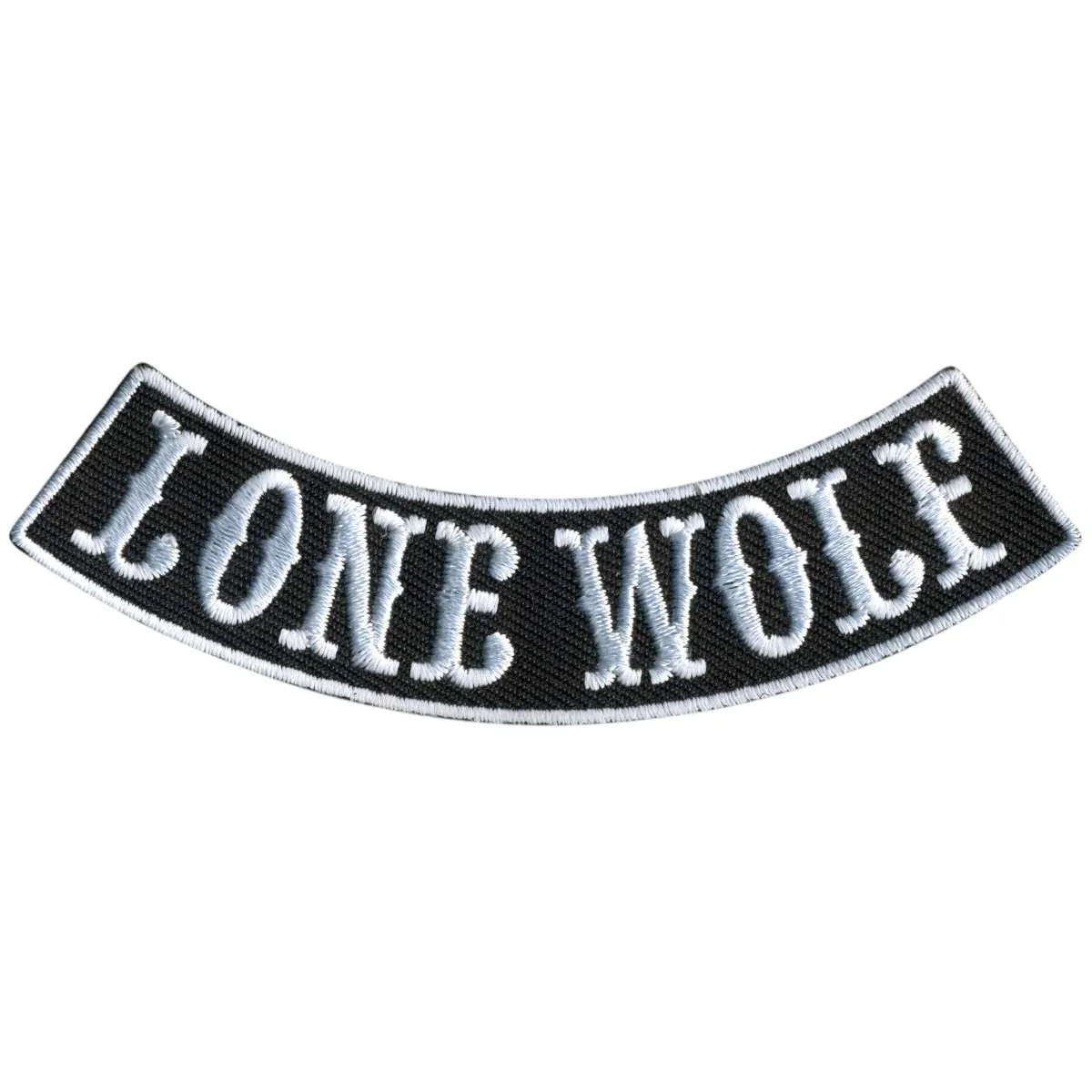 Consistent Hot Leathers Lone Wolf 4 X 1 Bottom Rocker Patch PPM5144 Premium
