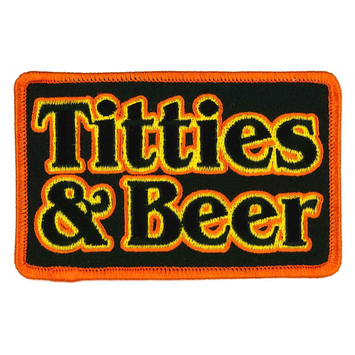 Selected Hot Leathers 4 Titties and Beer Patch PPW1076 Optimized
