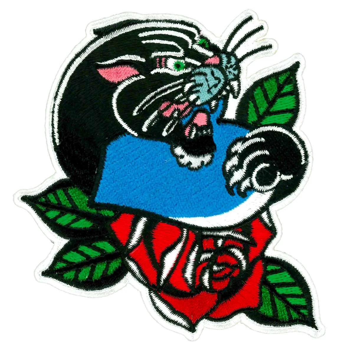Dependable Hot Leathers 4 Panther Blue Heart Patch PPQ2163 Recyclable