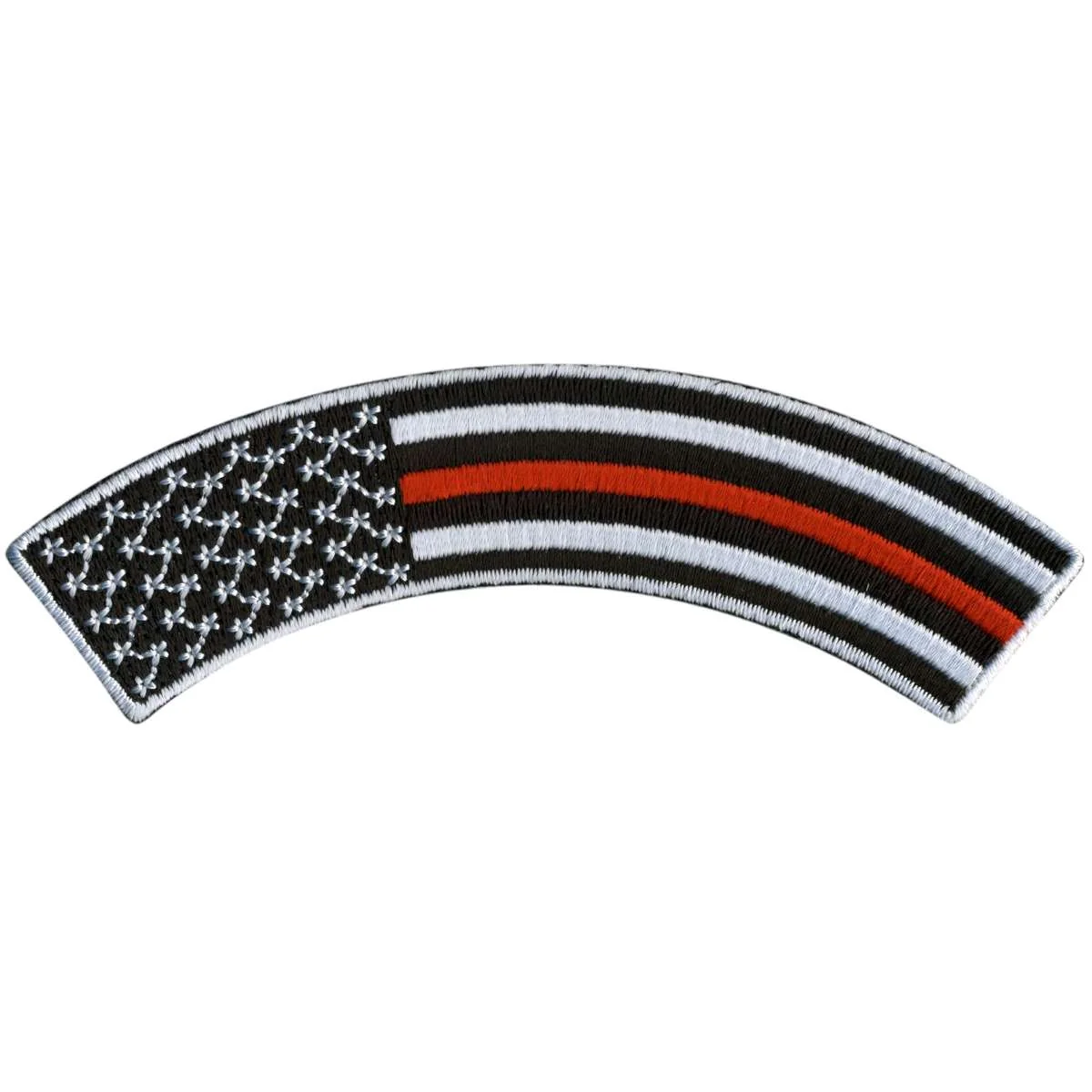 Fine Hot Leathers Thin Red Line 4 X 1 Top Rocker Patch PPM4164 Exclusive