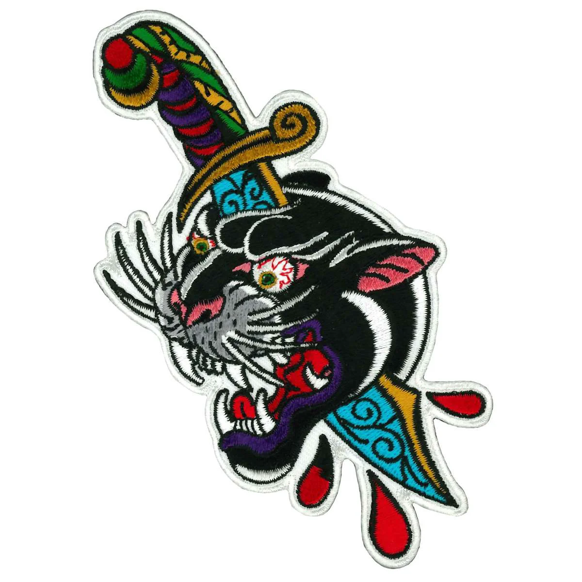 High-Grade Hot Leathers 2.5 Panther Tattoo Patch PPQ2173 Solid