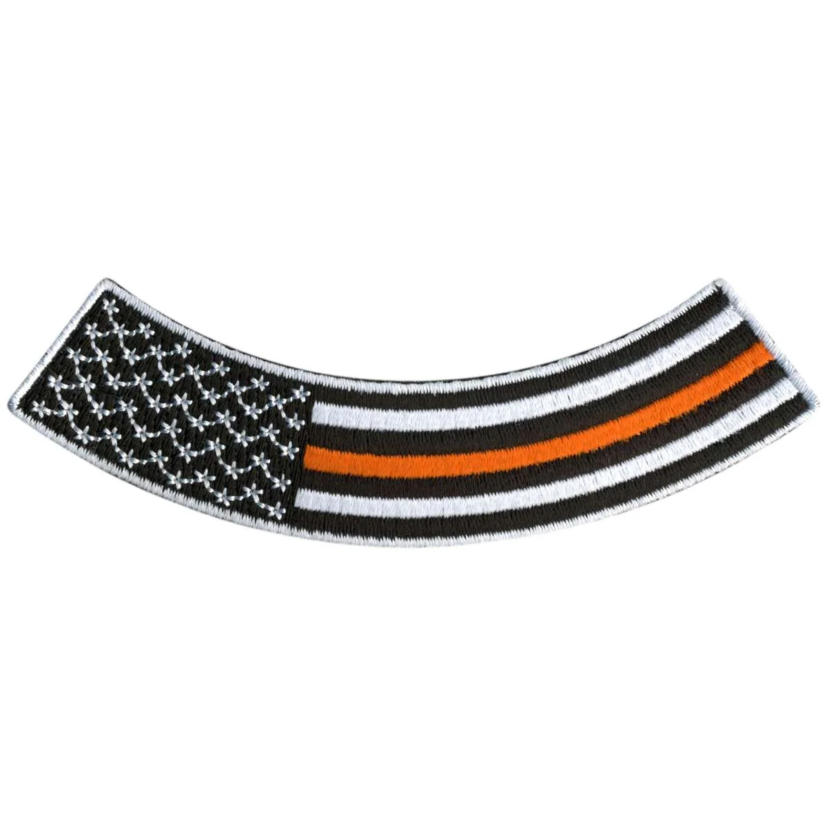 Premium Hot Leathers This Orange Line 4 X 1 Bottom Rocker Patch PPM5162 Crafted