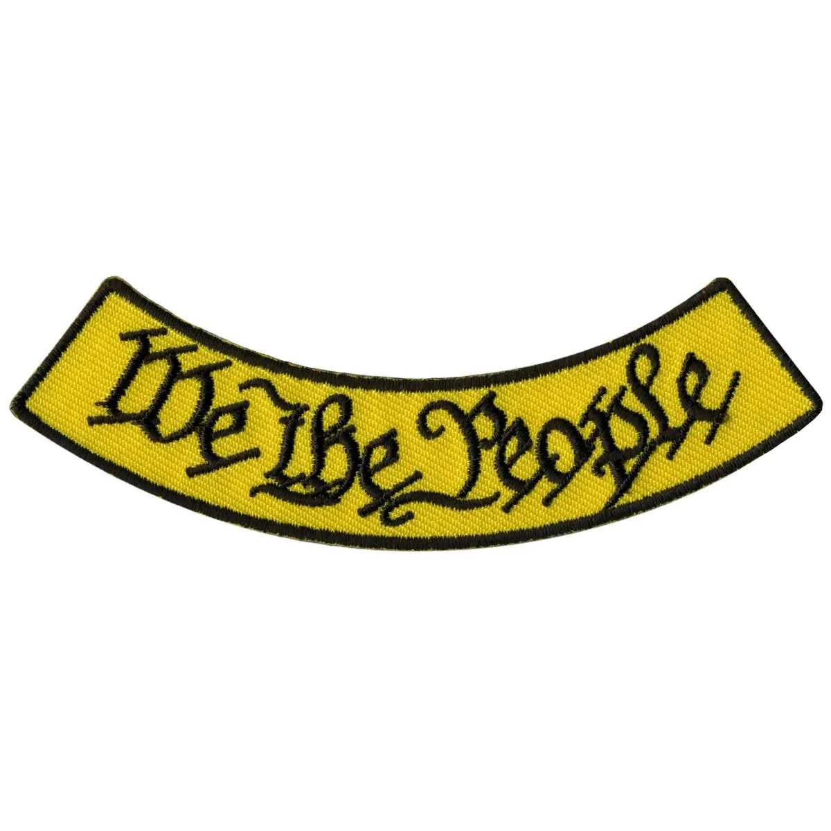 Solid Hot Leathers We The People 4 X 1 Bottom Rocker Patch PPM5166 Stylish