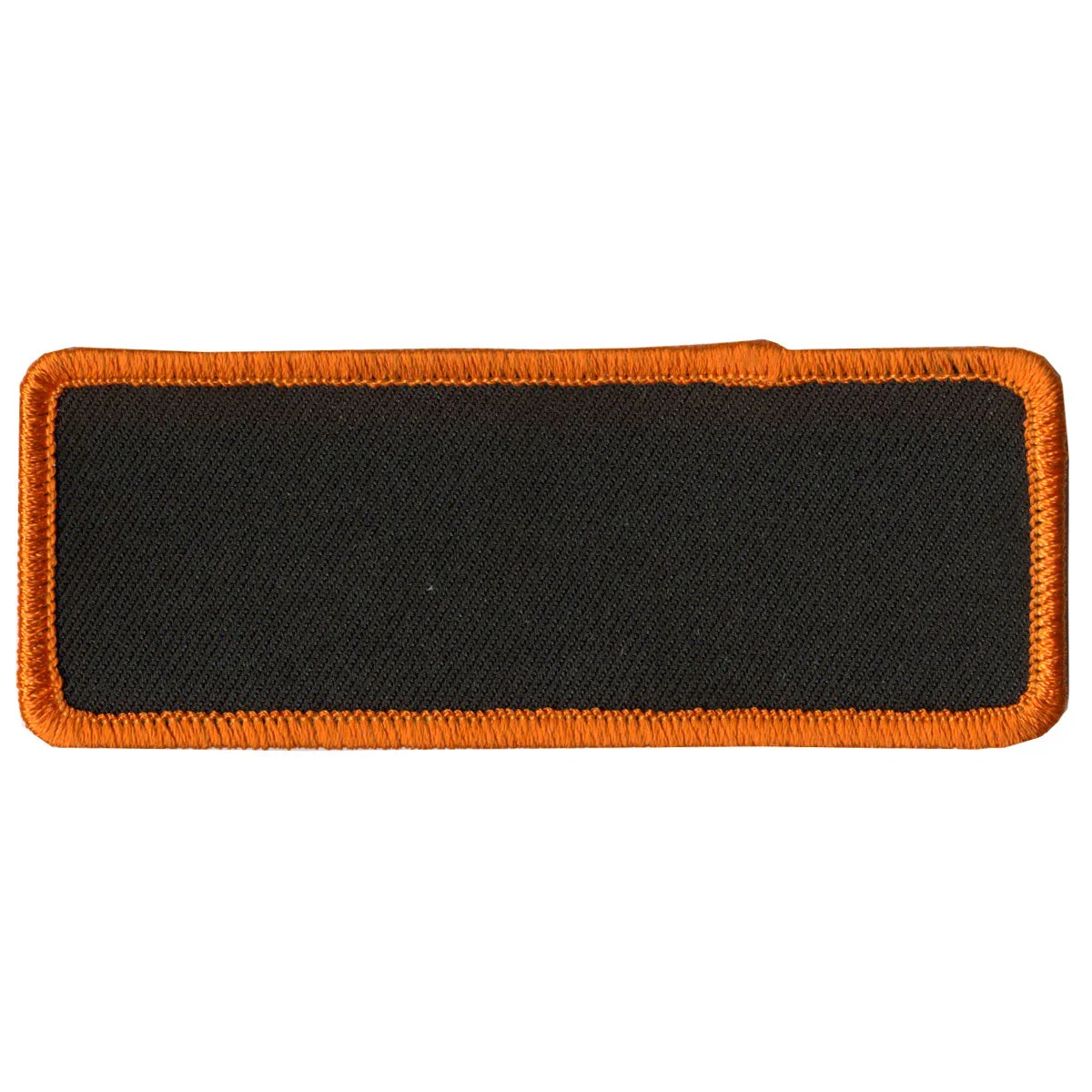 Soft Hot Leathers Blank w Orange Trim 4 x 1.5 Patch PPP1003 Traditional