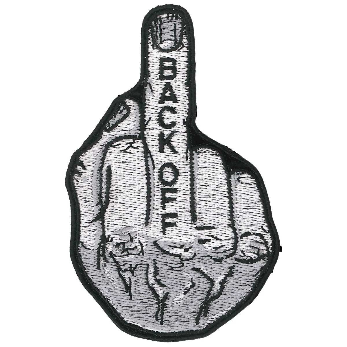 Trusted Hot Leathers Back Off Middle Finger 4 Patch PPQ1010 Long-Lasting