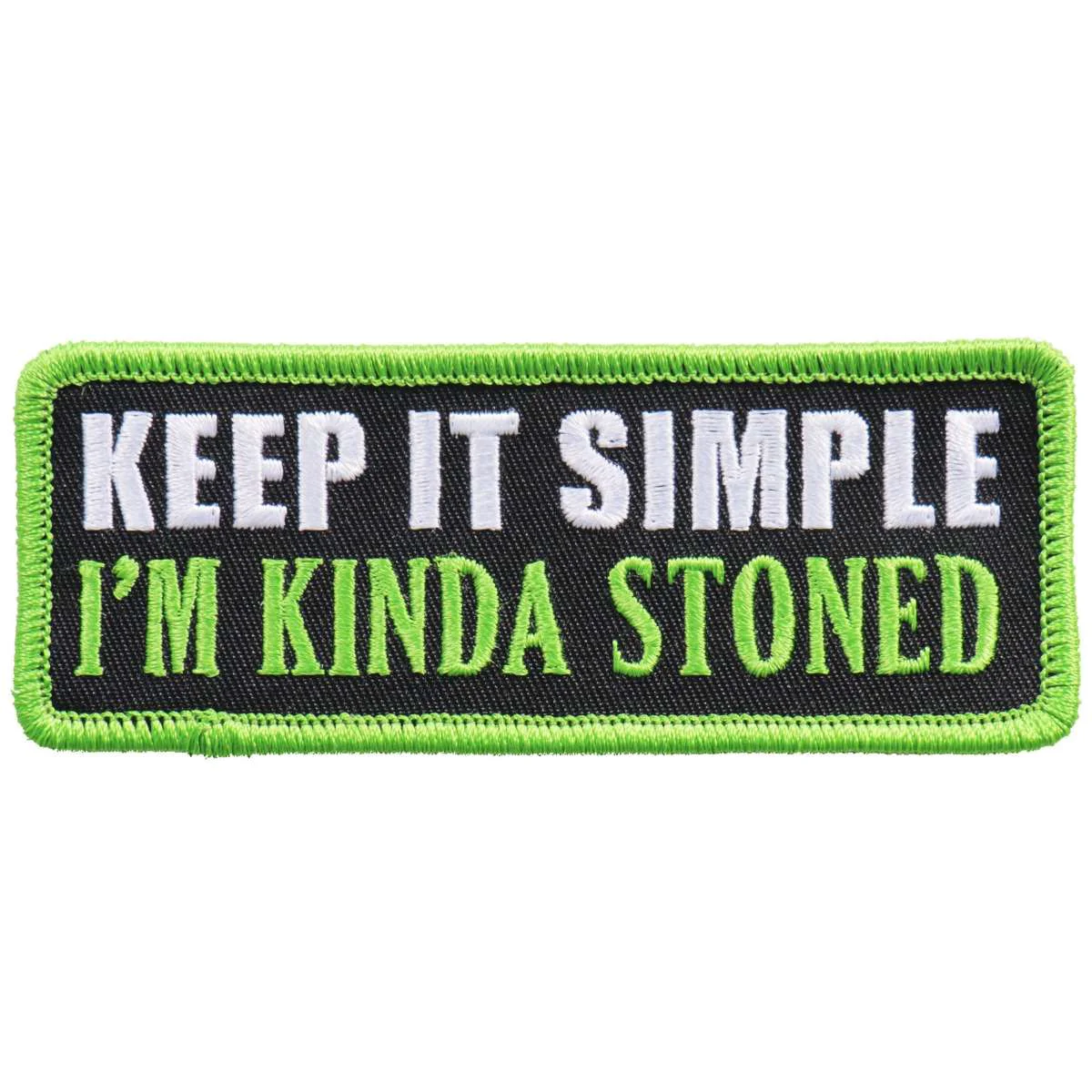 Authentic Hot Leathers Patch I'm Kinda Stoned PPL9755 Outstanding