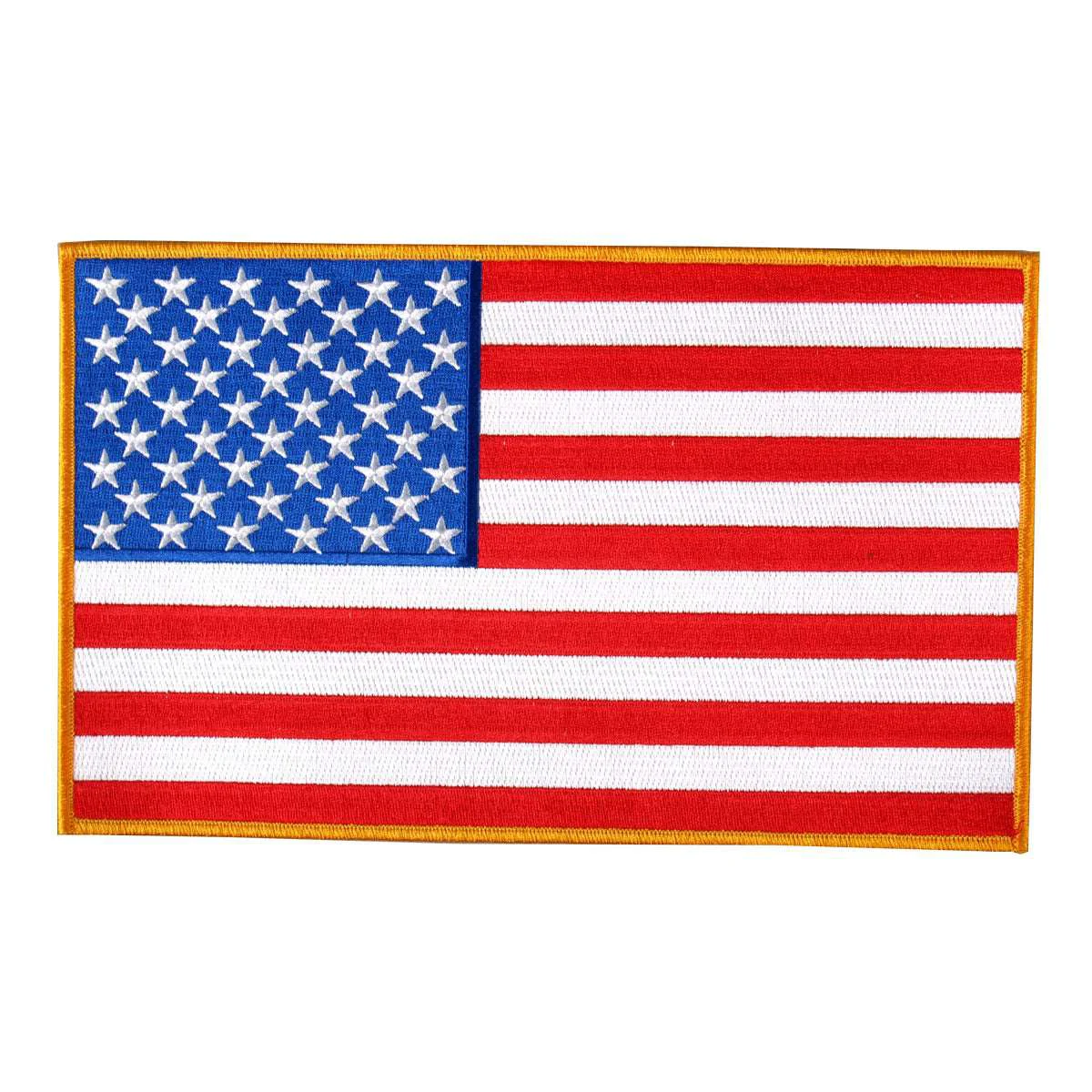 Fast Hot Leathers American Flag Hook and Loop 3 x 2 Patch PPV1009 Natural