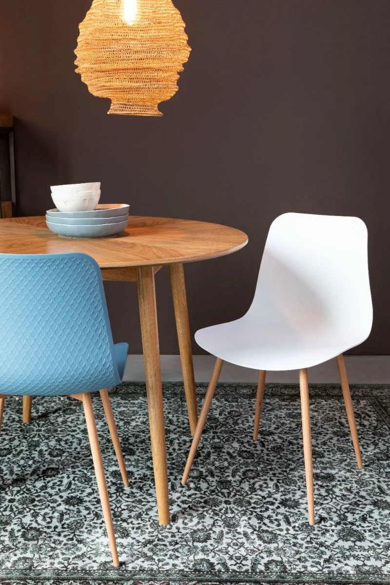 Comfortable Chair Leon White Natural