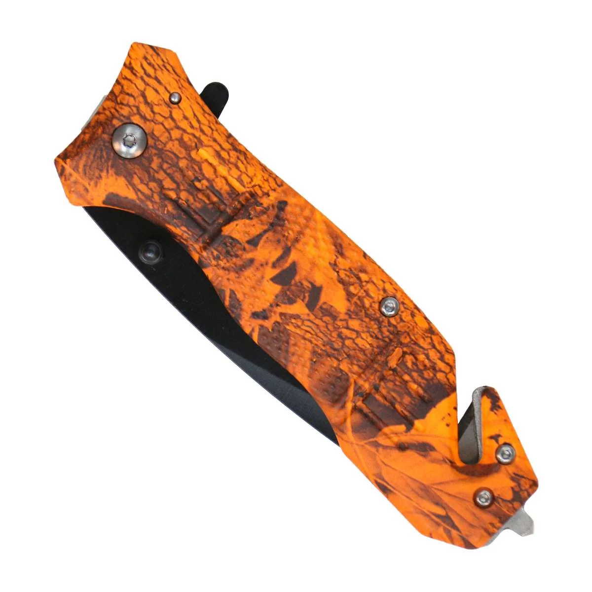 First-Class Hot Leathers Orange Wood Grain Camo Knife KNA1163 Efficient