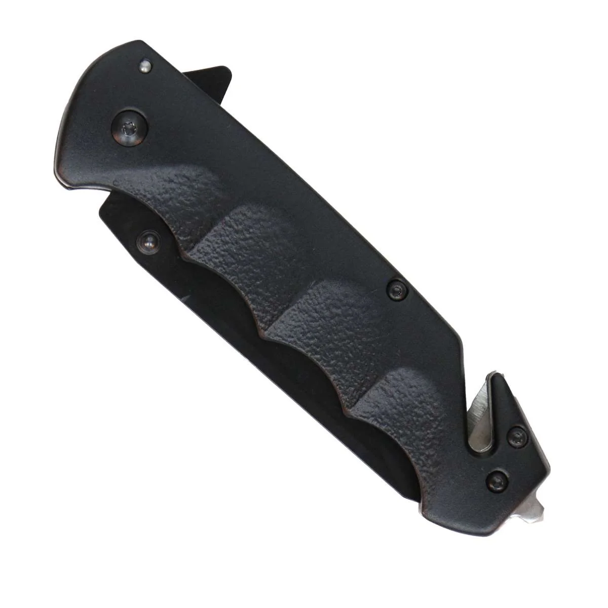 Safe Hot Leathers Matte Black Tanto Blade KNA1160 Smooth