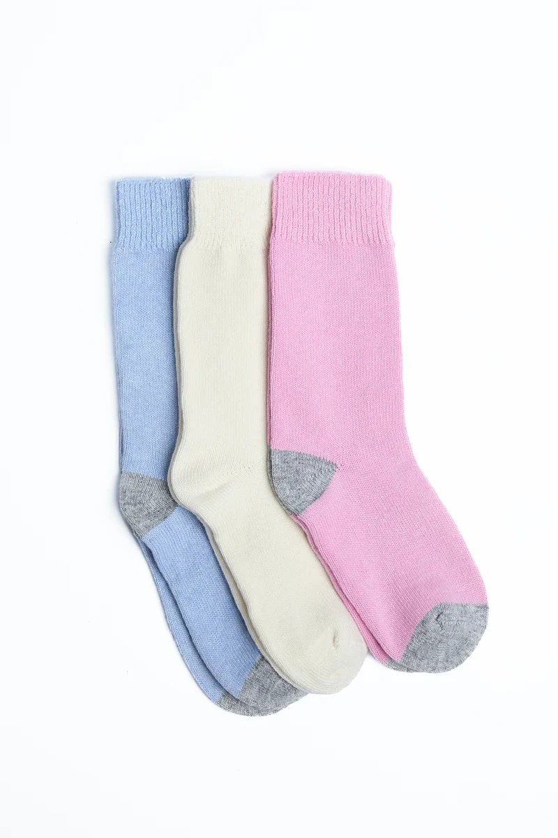 Authentic Foxford Women's Wool and Cashmere Socks Recyclable