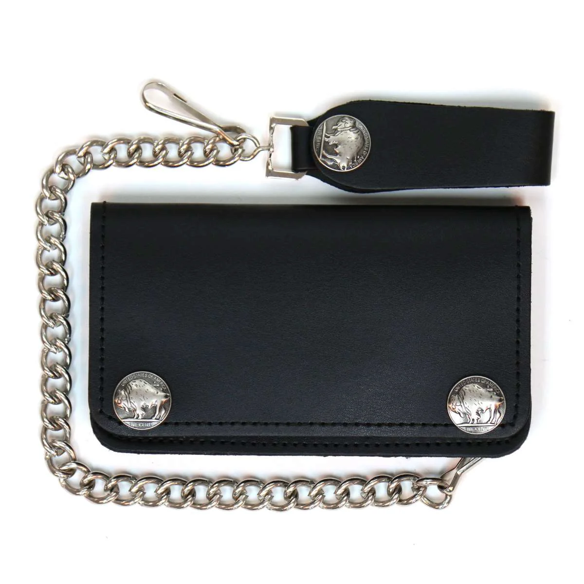 Effective Hot Leathers Buffalo Nickel Snap Bi-Fold Wallet WLA2001 Green