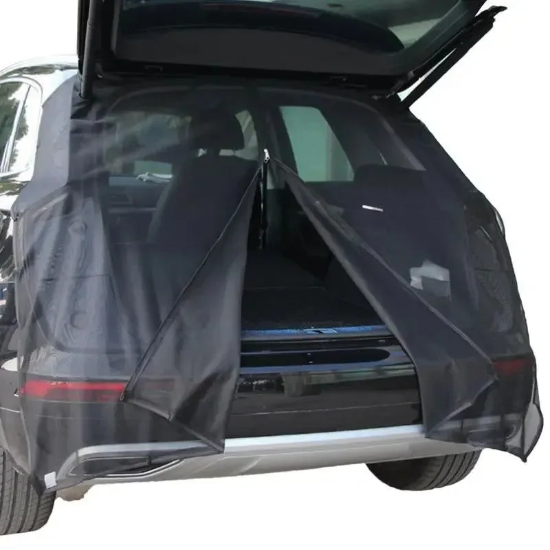 High-Performance SUV Trunk Tailgate Mosquito Net - Breathable Insect-proof UV-proof Curtain Optimized