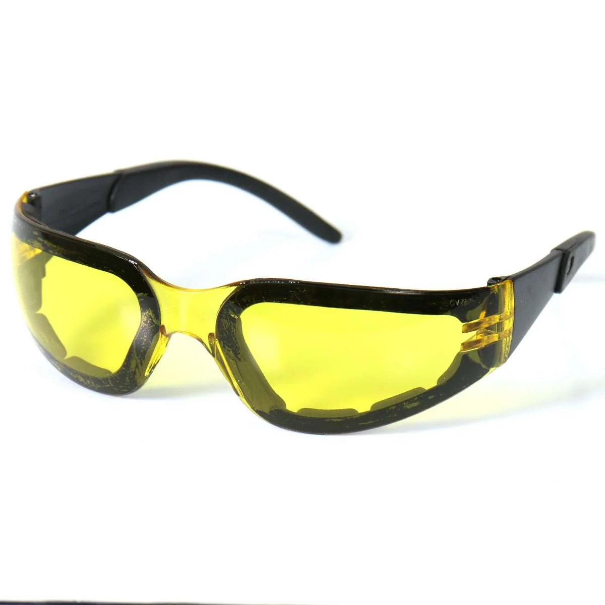 Modern Hot Leathers Rider Sunglasses with Padding and Yellow Lenses SGF1047 Recyclable