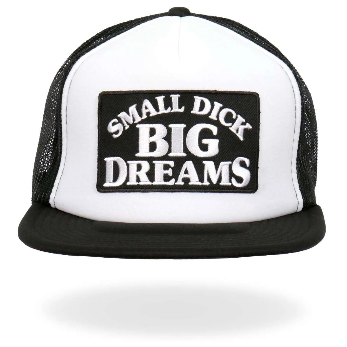 Natural Hot Leathers Small Dick Big Dreams Snap Back Trucker Hat GSH2039 Premium