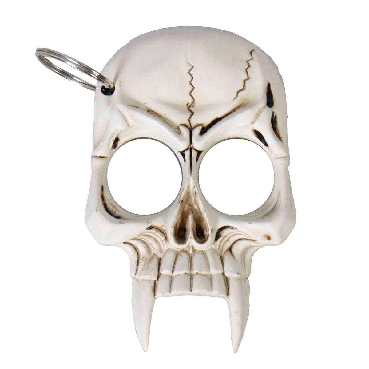 Relaxed Hot Leathers KCC2001 Bone Skull Defense Key Chain Soft