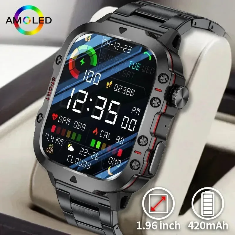 Flexible New abay Military Smart Watch for Xiaomi - IP68 5ATM Outdoor Sports Fitness Tracker with BT Call Sophisticated