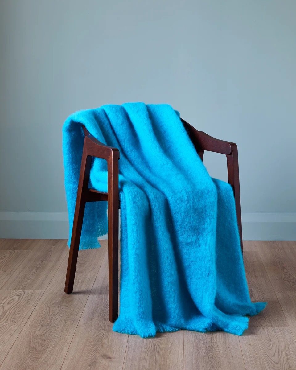 Fashionable Foxford Boyne Mohair Throw Versatile