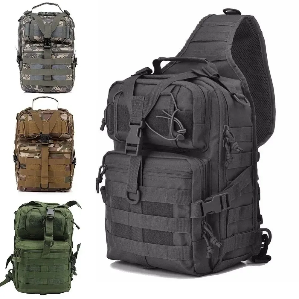 Fast Military Tactical Assault Crossbody Sling Bag – Waterproof Oxford Rucksack for Hiking Camping Outdoor Use First-Class