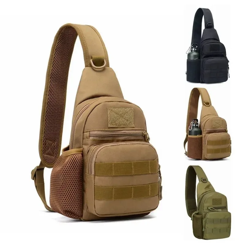 Excellent Outdoor Tactical Shoulder Crossbody Bag – 800D Oxford MOLLE Chest Bag for Hunting Camping Hiking Modern