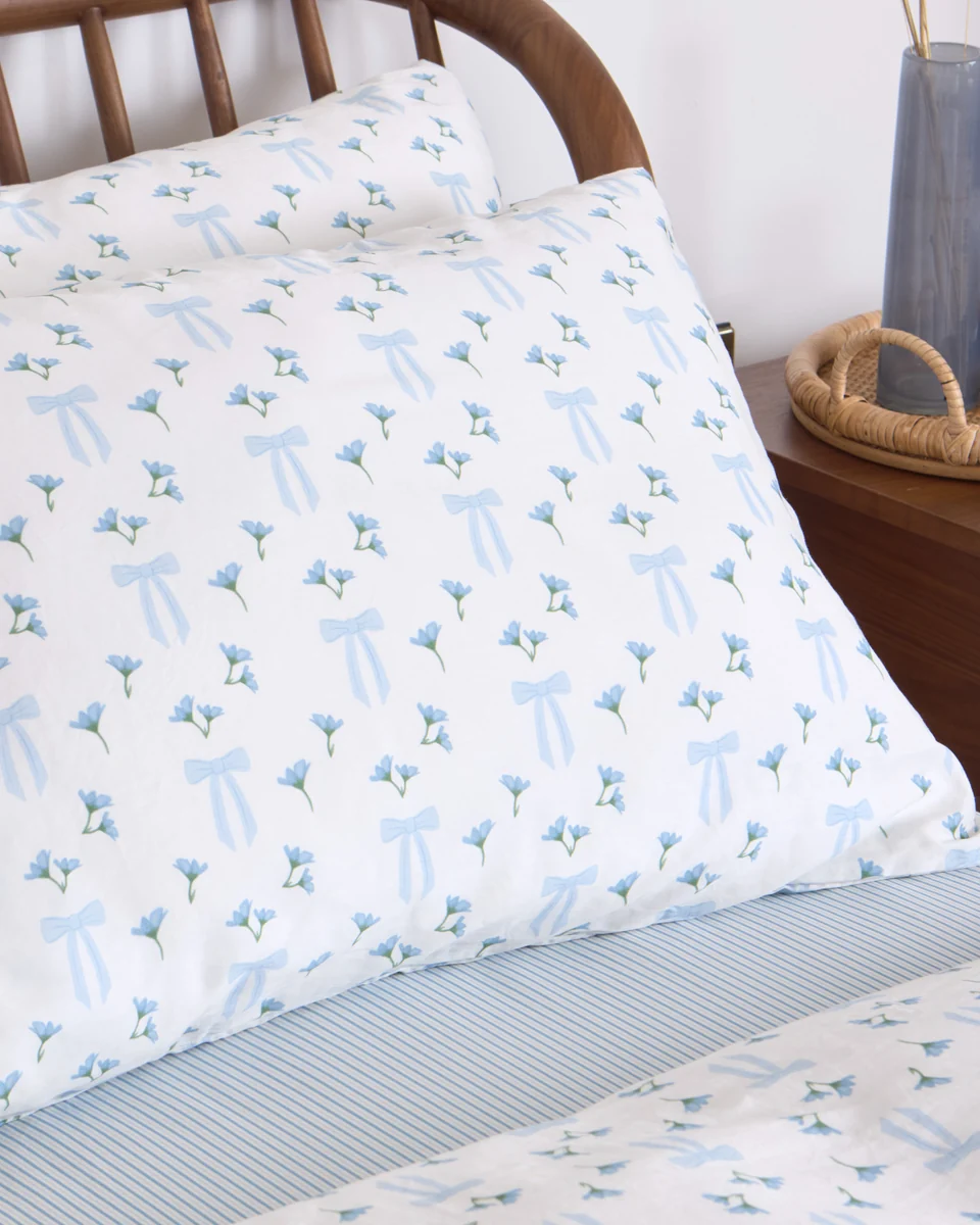 Traditional Foxford Coastal Bow Pillowcase Set Dependable
