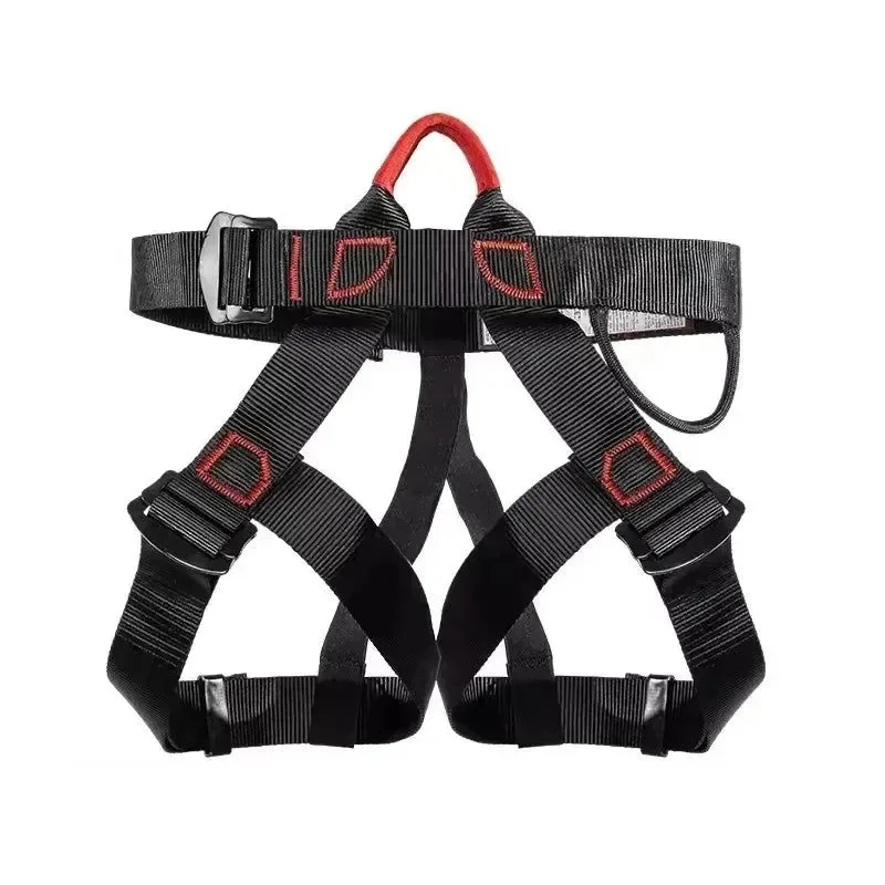 Clean Outdoor Half-Body Harness Essential Safety Gear for Rock Climbing and Aerial Adventures Optimized