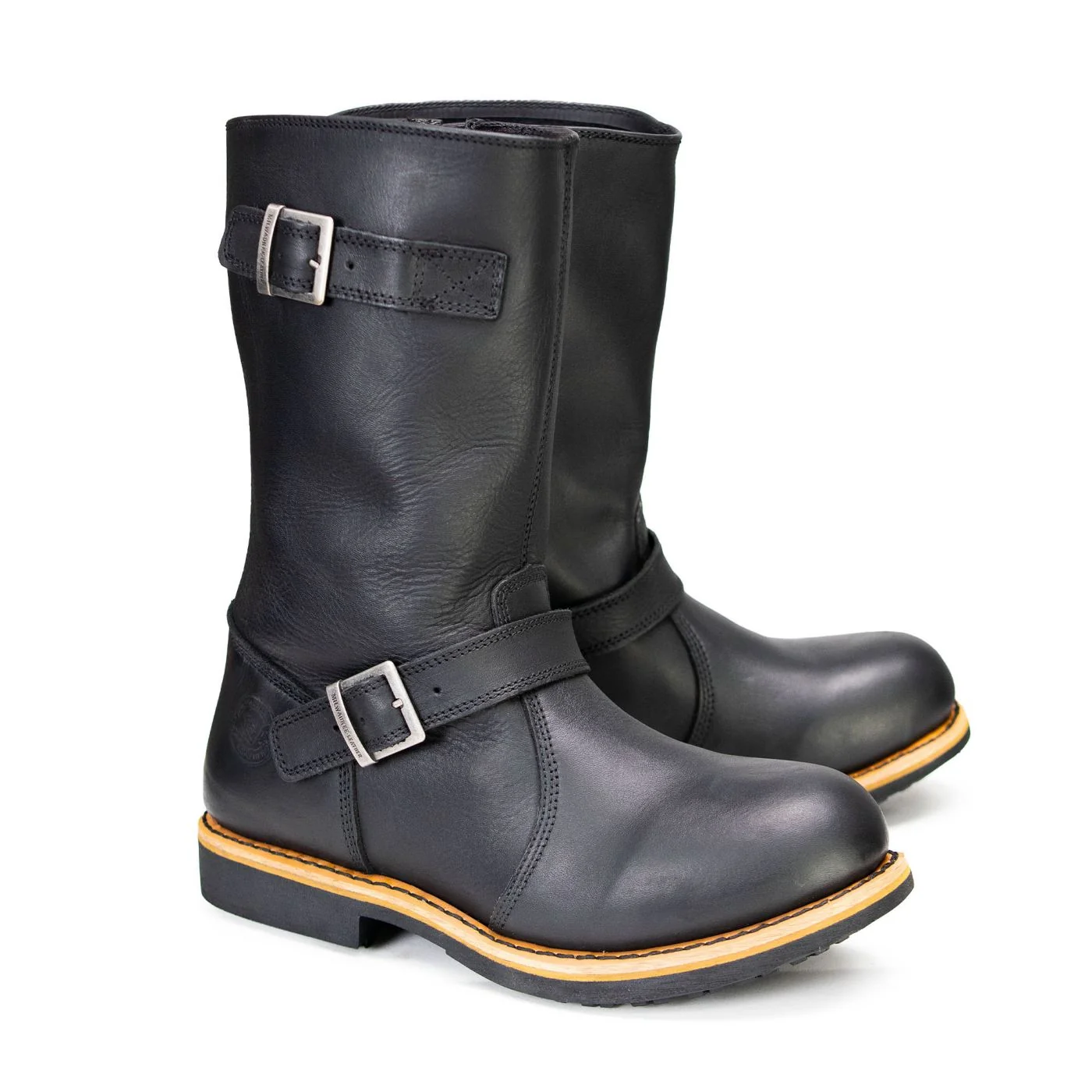 Smart Milwaukee Leather MBM9066 Men's Antique Black Classic Engineer Motorcycle Riding Boots Unique