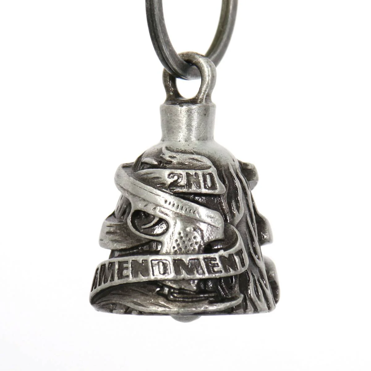 Excellent Milwaukee Leather MLB9001 '2nd Amendment' Motorcycle Good Luck Bell Key Chain Accessory for Bikers Advanced