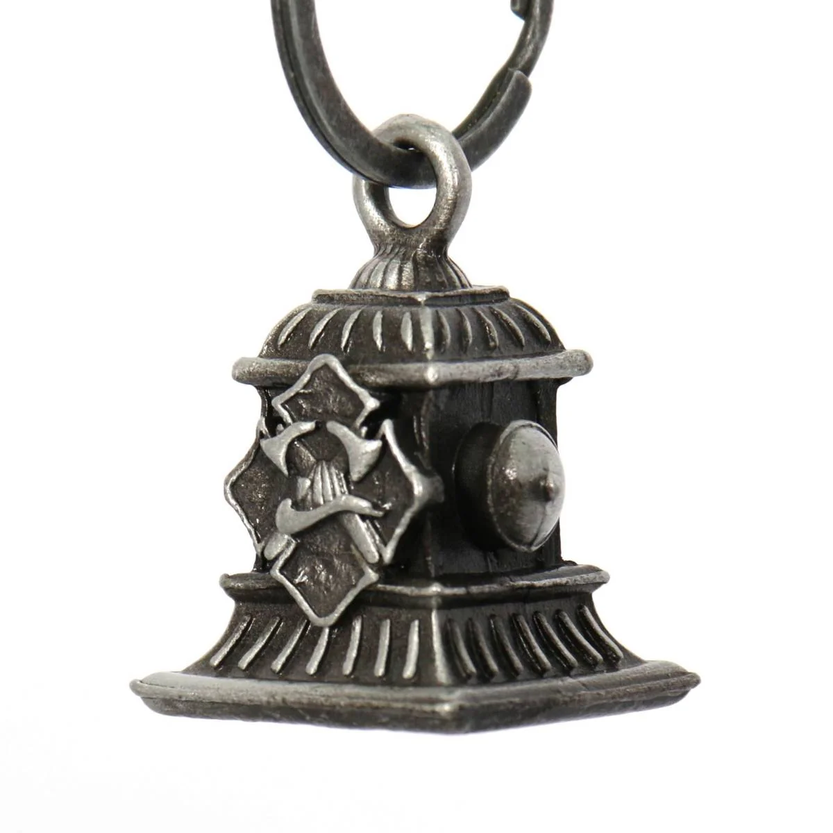 Relaxed Milwaukee Leather MLB9044 'Fire Department' Motorcycle Good Luck Bell Key Chain Accessory for Bikers Minimalist