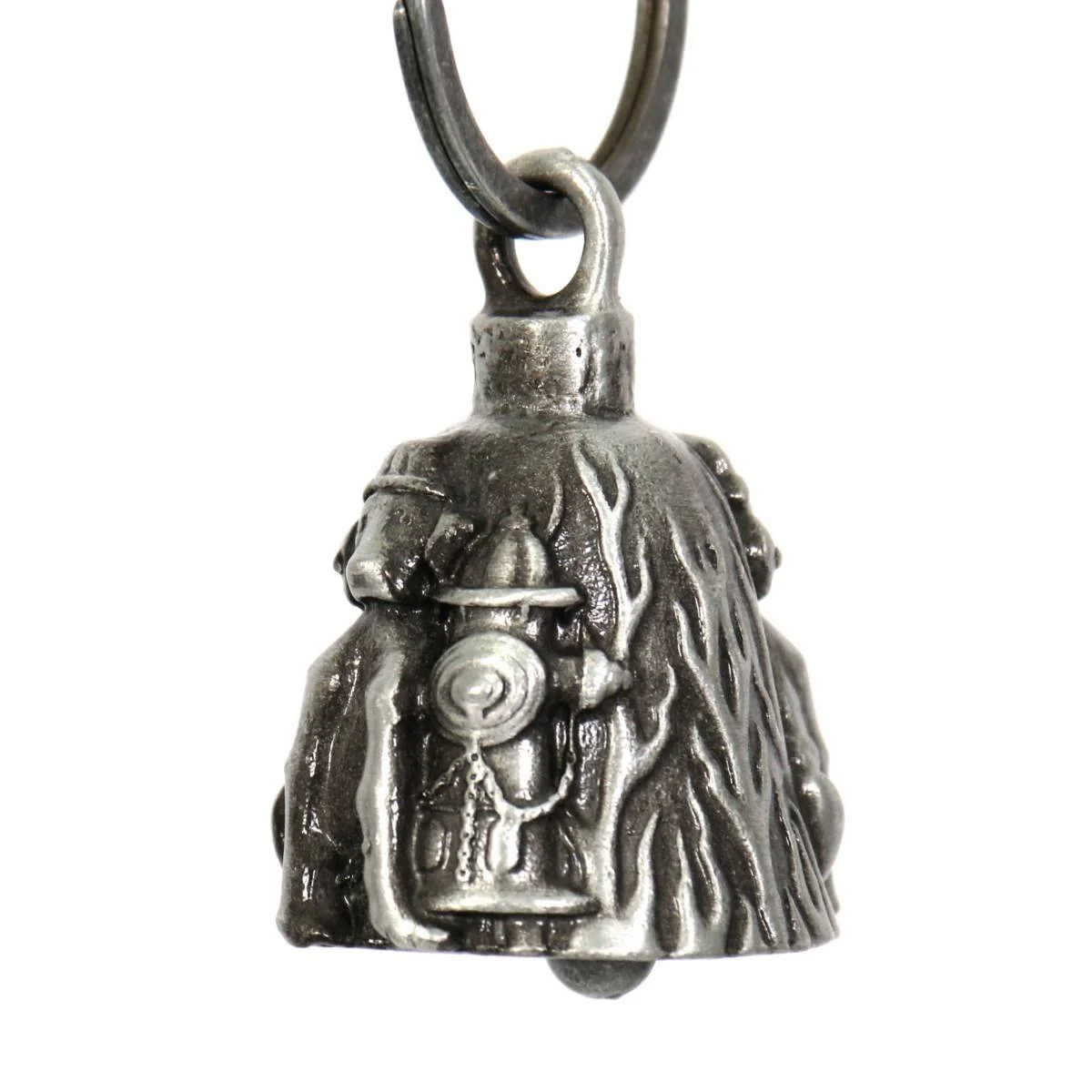 Artisan Milwaukee Leather MLB9046 'Fire Dog' Motorcycle Good Luck Bell Key Chain Accessory for Bikers Verified