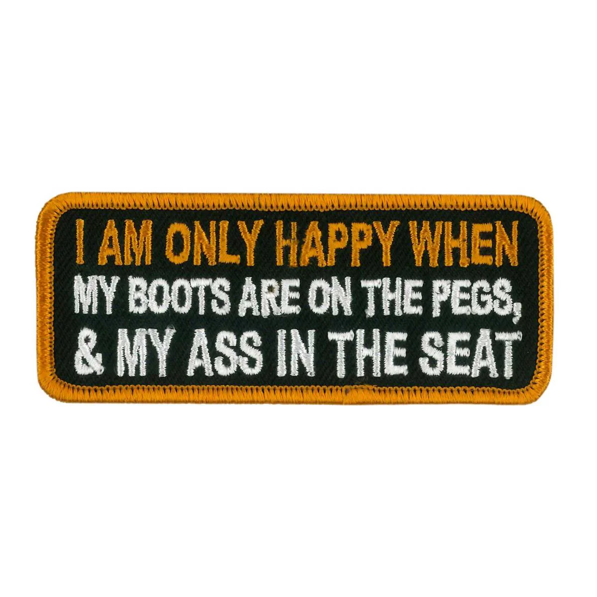 High-Performance Hot Leathers PPW1087 Boots On Peg Ass In Seat 4 x 2 Patch Prestigious