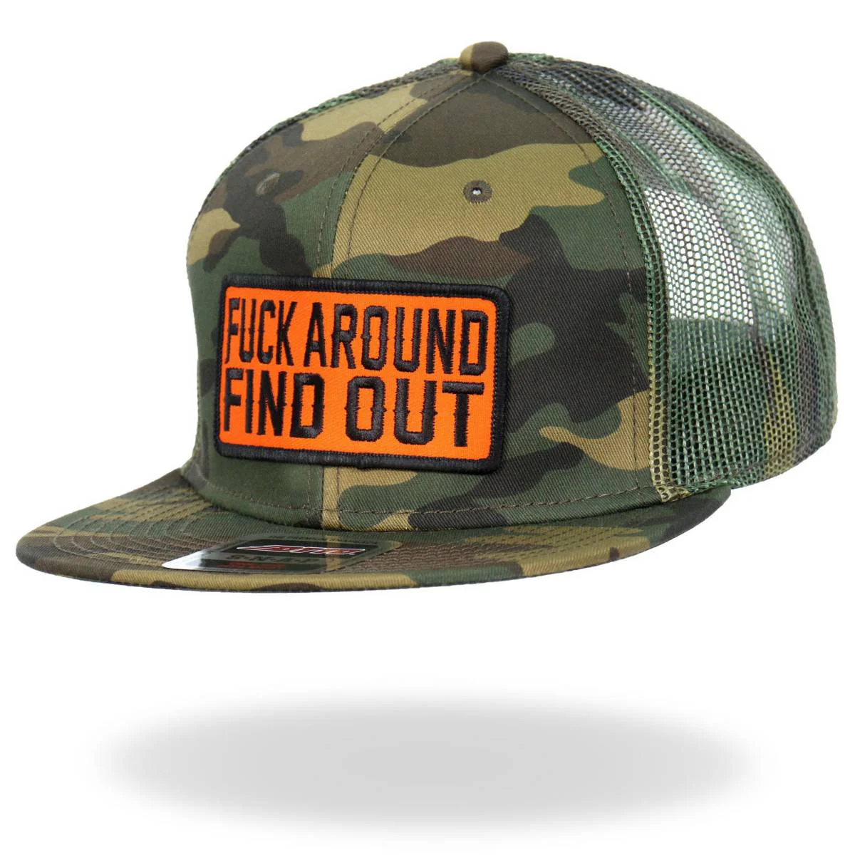 Trusted Hot Leathers GSH2044 Fuck Around Find Out Camo Snapback Hat Premium Material