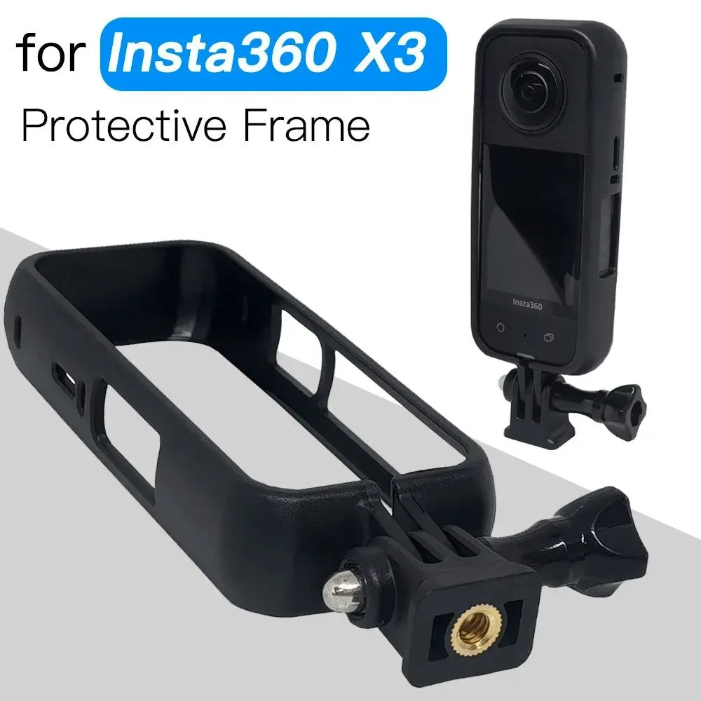 Organic Protective Camera Housing Frame Case for Insta360 X3 - Anti-Fall Action Frame Camera Mount Accessories Insta360 X3 Protective Camera Housing Frame Case for Insta 360 X3 Anti Fall Action Frame Camera Mount Accessories Proven