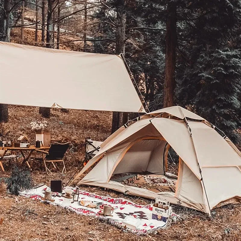 Refined 1-2 Person Fully Automatic Rainproof Sunscreen Camping Tent – Quick Pop-Up Shelter Outstanding