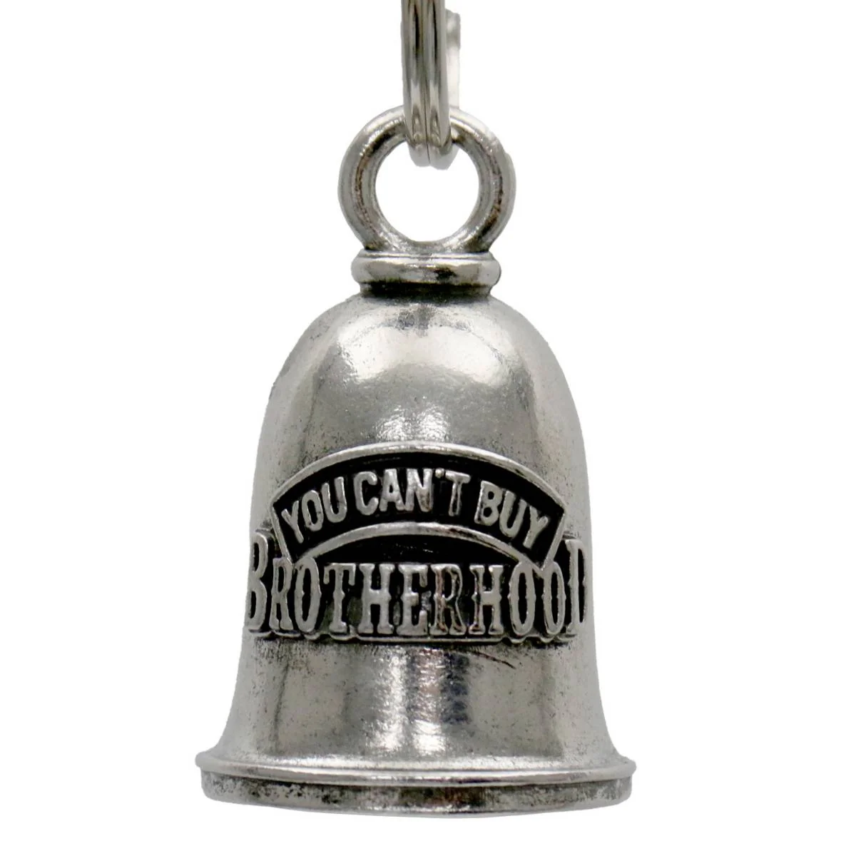 World-Class Milwaukee Leather MLB9084 Cant' Buy Brotherhood Motorcycle Good Luck Bell w Key Ring-Key Chain Accessory for Bikers Convenient