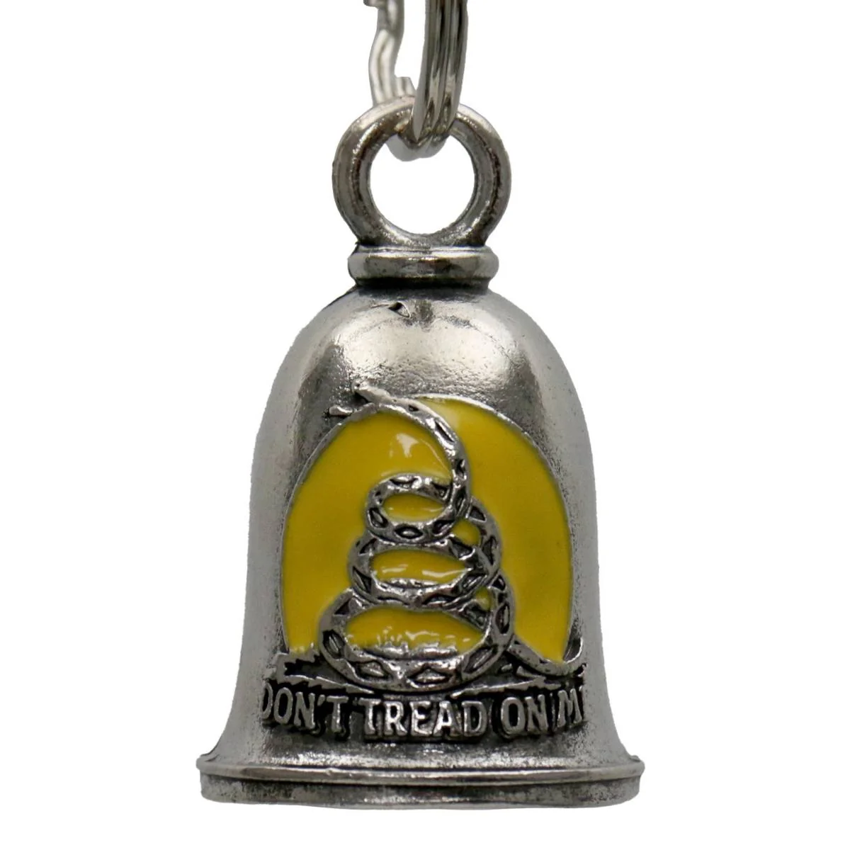 Genuine Milwaukee Leather MLB9093 Don't Tread on Me Motorcycle Good Luck Bell w Key Ring-Key Chain Accessory for Bikers Powerful